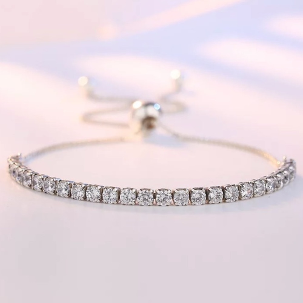 💫 Sterling Silver Diamond 💎 Tennis Bracelet